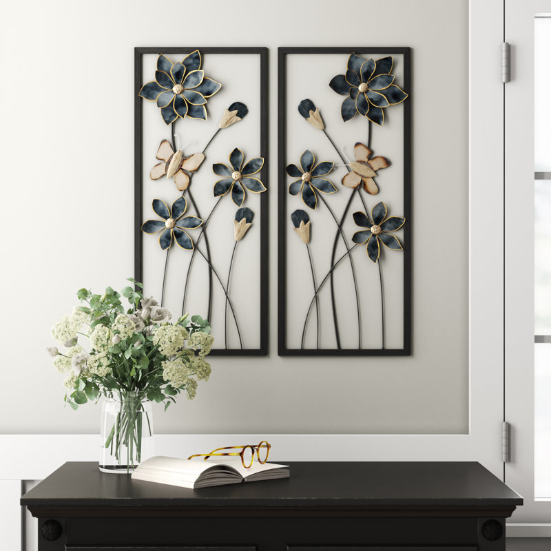 Andover Mills™ Metal Plants & Flowers Wall Decor & Reviews Wayfair
